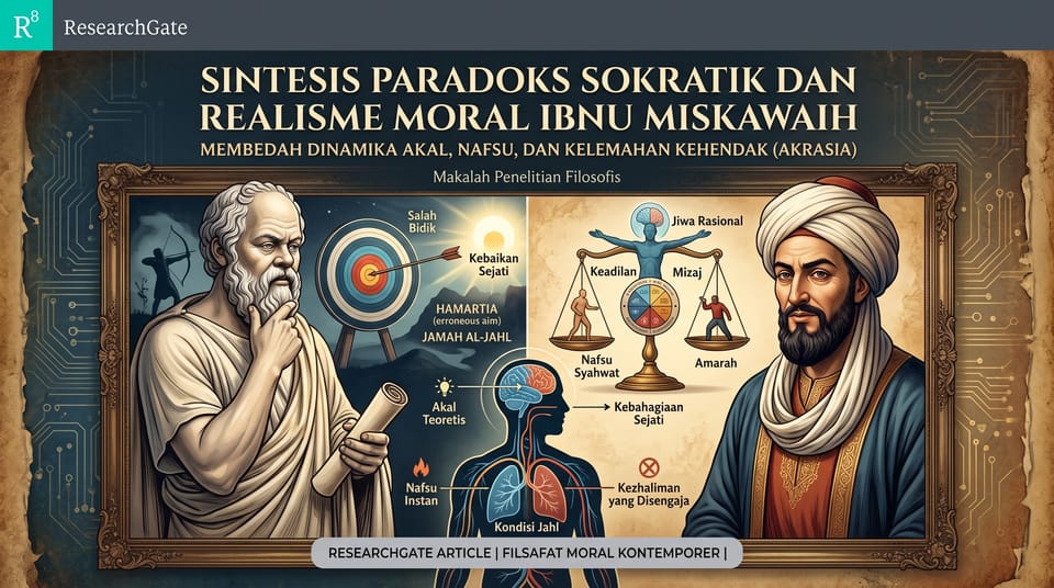Sintesis Paradoks Sokratik dan Realisme Moral Ibnu Miskawaih: Membedah Dinamika Akal, Nafsu, dan Kelemahan Kehendak (Akrasia)